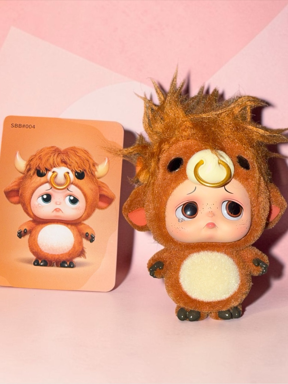 Sad Baby Highland Cow Figurine Open Box